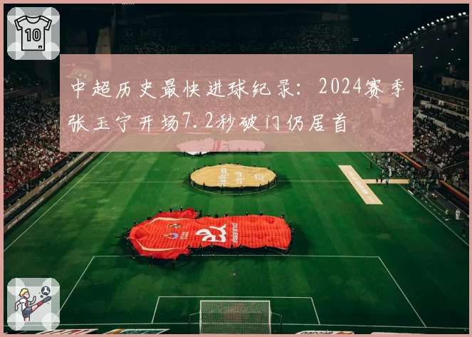 中超历史最快进球纪录：2024赛季张玉宁开场7.2秒破门仍居首